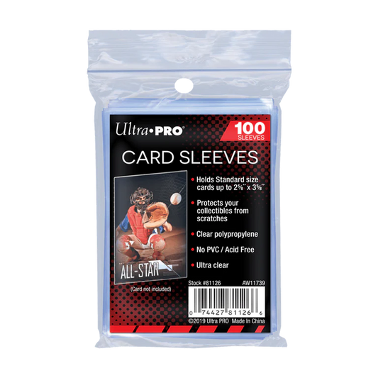 Fundas Standard Regular Cards (100 fundas) Ultra Pro.