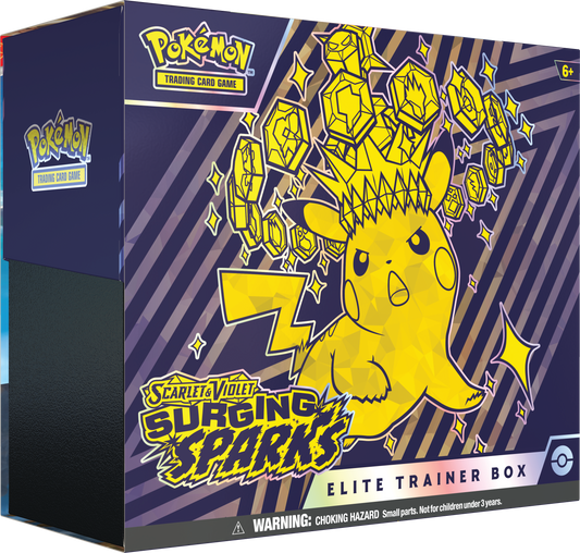 Elite Trainer Box - Chispas Fulgurantes/Surging Sparks - Pokemon TCG: Escarlata & Púrpura