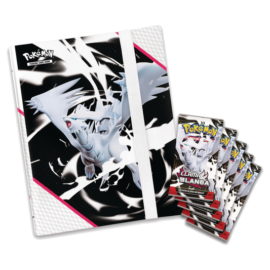 Álbum para Colecciones Pokémon Escarlata y Púrpura Llama Blanca con 5 sobres Pokémon TCG