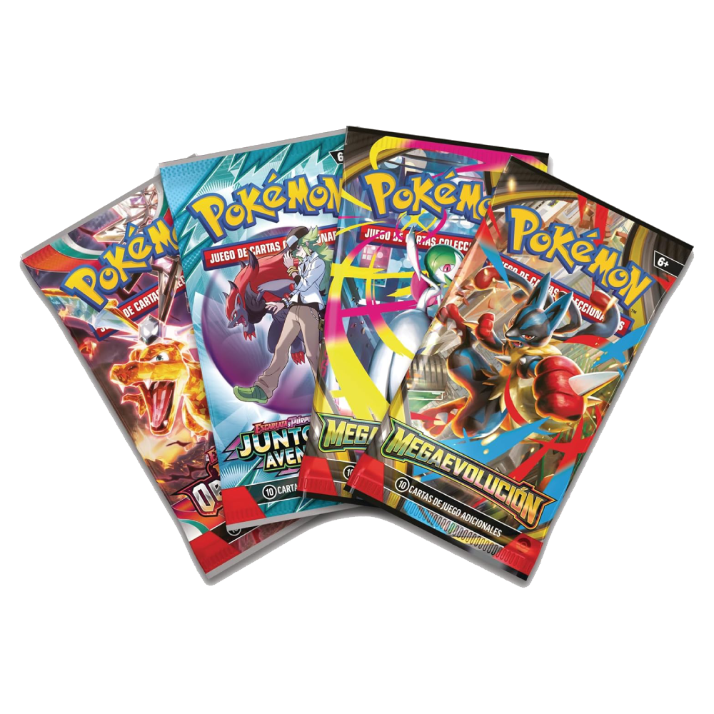 Sobres de mejora incluidos en la Colección Mega-Kangaskhan ex de Pokémon JCC Megaevolución.