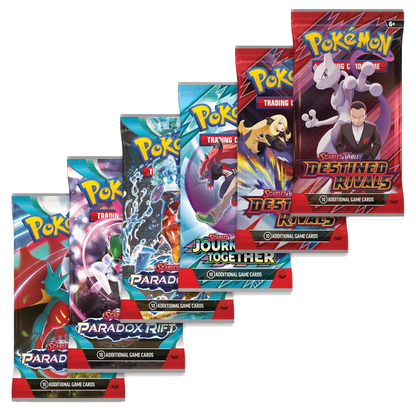Sobres de mejora incluidos en la Colección Premium Cynthia y Garchomp ex de Pokémon TCG.